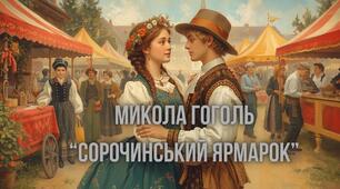 Озвучена відеопрезентація до уроку української літератури в 8 класі "Микола Гоголь "Сорочинський ярмарок"