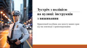 Зустріч з поліцією на вулиці: інструкція з виживання