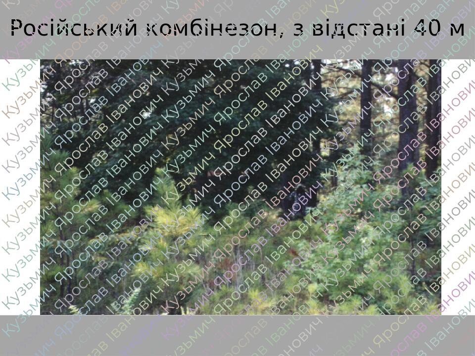 Російський комбінезон, з відстані 40 м