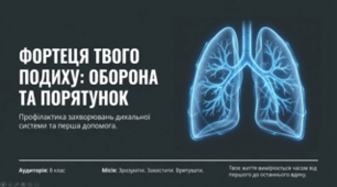 Профілактика захворювань дихальної системи. Перша допомога в разі зупинки дихання. 8 клас НУШ.
