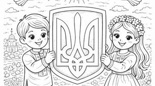 Мега-розмальовка до дня державного прапора України