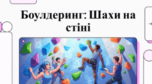 Відеоогляд "Що таке боулдерінг?"