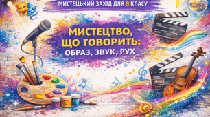 🎭 МИСТЕЦЬКИЙ ЗАХІД ДЛЯ 8 КЛАСУ «Мистецтво, що говорить: образ, звук, рух»