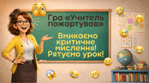 Гра «Учитель пожартував» (1 квітня) 50 кумедних тверджень для розвитку критичного мислення