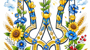 Тематичні розмальовки " День Державного герба України "