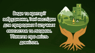 Види та критерії забруднення, їхні наслідки. Поняття про якість довкілля
