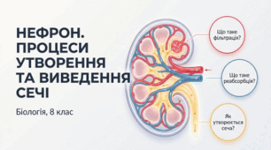 Процеси утворення та виведення сечі. 8 клас НУШ.