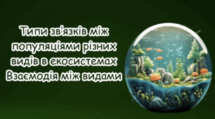 Типи зв’язків між популяціями різних видів в екосистемах  Взаємодія між видами