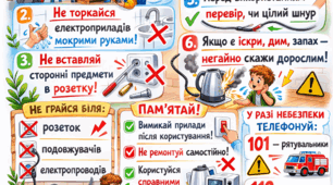 Пам’ятка «Правила безпеки користування електроприладами»