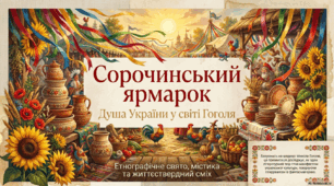 Микола Гоголь «Сорочинський ярмарок». Україна у творчості митця. Етнографічне тло у повісті. Проблематика твору.