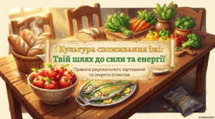 Культура споживання їжі. Правила раціонального харчування
