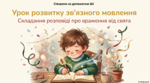 Презентація до уроку української мови. Урок розвитку зв'язного мовлення. Пишу про враження від свята