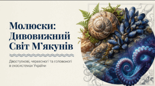 Молюски: двостулкові, черевоногі та головоногі, їхня роль у природі та житті людини. Рідкісні та зникаючі види України/свого краю.