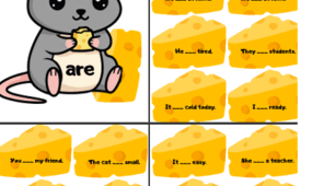 Нагодуй мишку Hangry mouse. Гра з англійської мови. Present Simple (am\is\are)