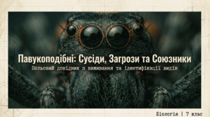 Павукоподібні: отруйні види (павуки), кровосисні види (кліщі) – переносники збудників захворювань людини і тварин, шкідники харчових продуктів. Рідкісні та зникаючі види України/свого краю.