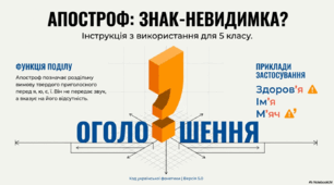 Презентація "Код  апострофа"