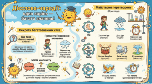 Пам'ятка про багатозначні дієслова