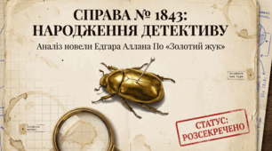Детективна література. Її характерні особливості. Різновиди детективів. Едгар Аллан По (1809–1849).«Золотий жук». Захопливий сюжет твору. Особливості композиційної будови  – «розповідь у розповіді», її художнє значення.