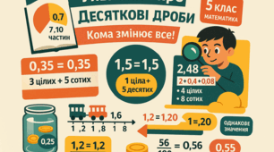«Десяткові дроби без страху: від коми до впевненості»