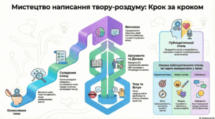 Презентація до уроку розвитку мовлення "Контрольний письмовий твір-роздум на морально-етичну тему в публіцистичному стилі  з використанням безсполучникових речень".