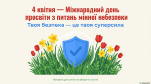 Мінна безпека та Міжнародний день просвіти з питань розмінування (4 квітня)