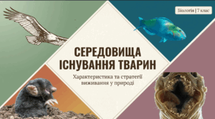 Середовища існування тварин, їхня характеристика. Пристосування тварин до певного середовища існування.