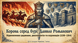 Коронація Данила. Внутрішня та зовнішня політика Данила Романовича