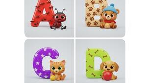 Alphabet, cards alphabet, картки англійського алфавіту