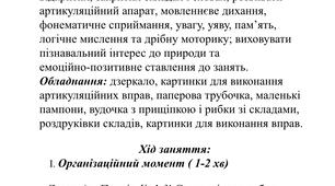 Конспект індивідуального корекційно-розвивального заняття (Звук р)