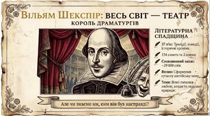 "Вільям Шекспір:ввесь світ-театр"