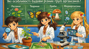 Які особливості будови різних груп організмів