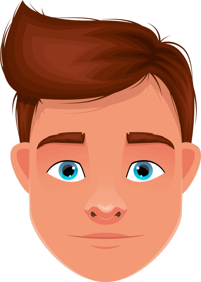 Man face expression clipart design illustration 9384553 PNG