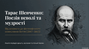 Презентація до уроку української літератури в 9 класі "Лірика Т. Шевченка періоду арешту й заслання і після повернення з нього"