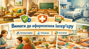 Вимоги до оформлення інтер’єру залежно від призначення приміщення