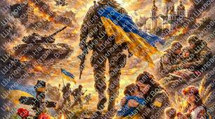 Постер/плакат "4 роки мужності єдності та віри" до Дня незламності