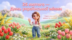 Презентація до Дня української жінки "Свято весни, краси та любові"  для 1-4 кл (15 слайдів) 25 лютого