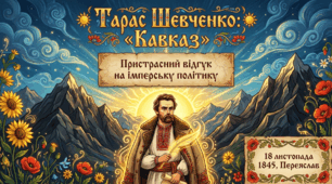 Т. Шевченко. «Кавказ». Пристрасний відгук на тогочасну загарбницьку імперську політику.