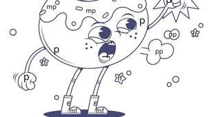 🍩🎵 Kawaii-розмальовка: Динамічні відтінки «Пончик»