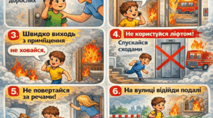 Пам'ятка "Правила поведінки під час пожежі"