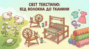Текстильні волокна та світ тканин