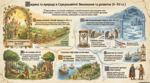 Розділ 3. Середньовічне суспільство (V-XV ст.). §15 Людина і природа в Середньовіччі.