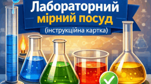Інструкційна картка №6: практикум «Робота з лабораторним мірним посудом»