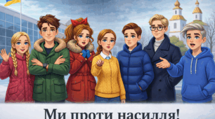 Ми проти насилля! PPTX презентація з наголосами