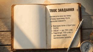 ГР 3. Написання есе. «Чому важливо бути наполегливим?», «Чому потрібно навчатися впродовж життя?»,