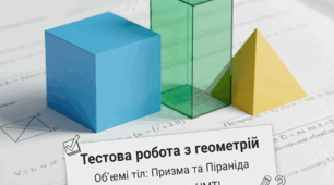 Контрольна робота. Об'єм багатогранників (профільний рівень)