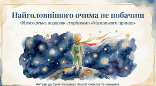«Маленький принц».  Маленький принц у ставленні до своєї планети, троянди, лиса та ін. Риси людей у казкових персонажах твору