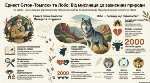 Ернест Сетон-Томпсон "Лобо". Образи тварин,  розкриття їх у  подіях оповідання,  авторських характеристиках.