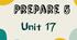 Prepare 5. Unit 17. Vocabulary. Grammar