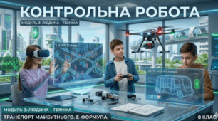 Контрольна робота: МОДУЛЬ 3. «ЛЮДИНА - ТЕХНІКА» Тема: «Транспорт майбутнього. Е-формула»