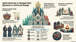 Розділ 5.  Духовний світ Середньовіччя. Християнство в Середні віки.